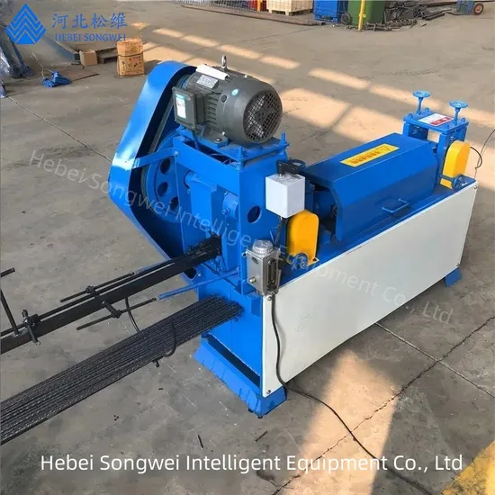 Máquina de endireitar e cortar fios de 2,5 mm a 6 mm como equipamento auxiliar para a máquina de solda de malha